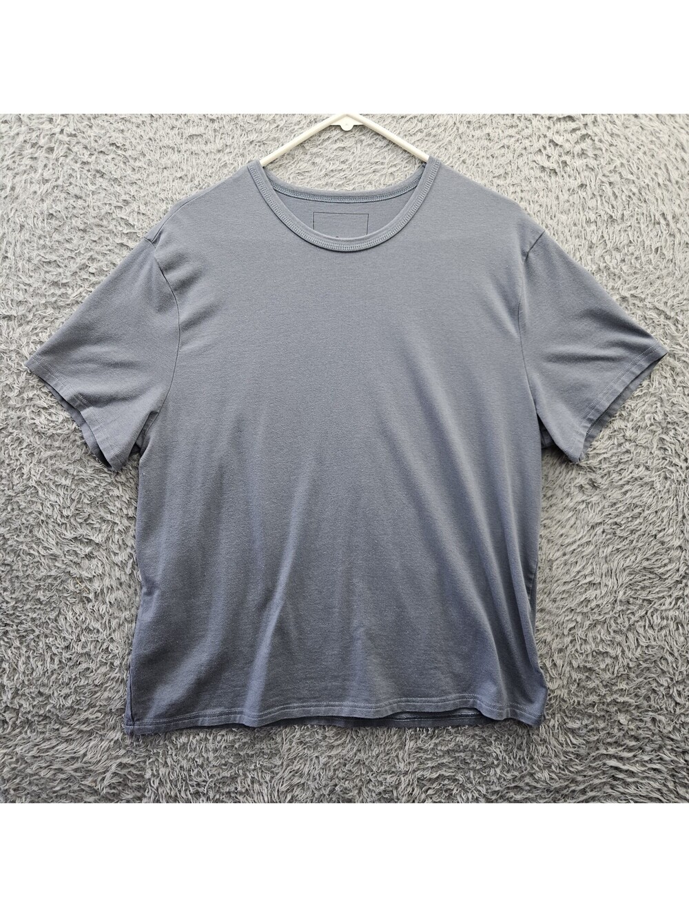 MILLS SUPPLY T Shirt Men XL Cotton Modal Performance Stretch Blue